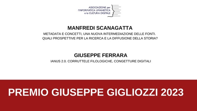 Premio Gigliozzi 2023