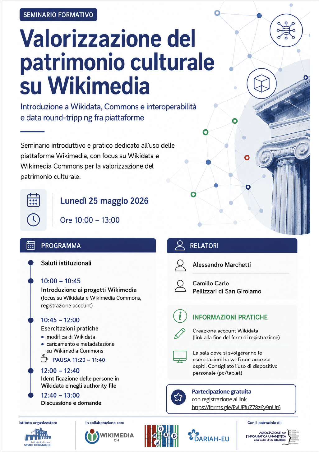 Patrocini: Valorizzazione del patrimonio culturale su Wikimedia